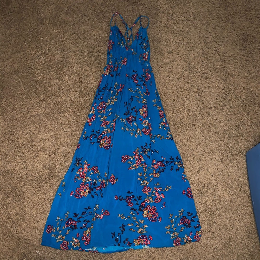 Long target sun dress